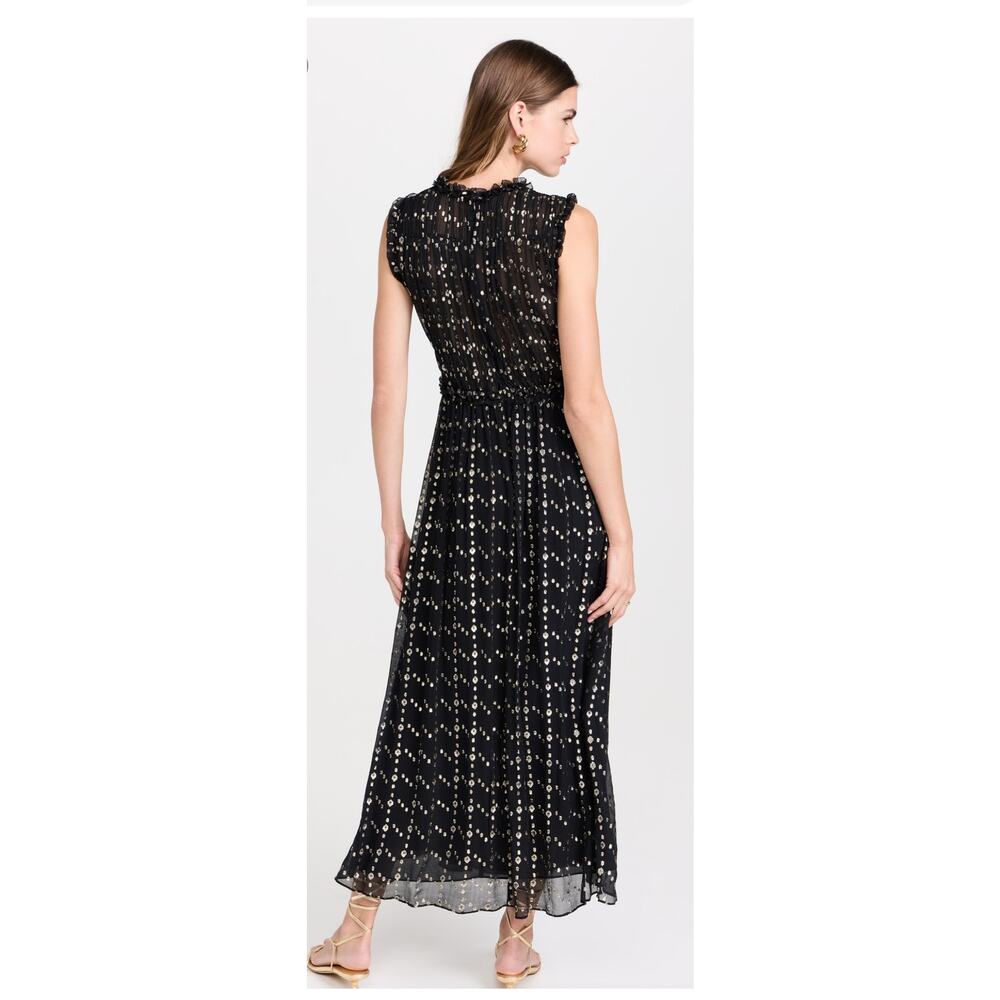 Ulla Johnson Kasia Lurex Silk Dress in Cosmos 0 - Picture 5 of 6